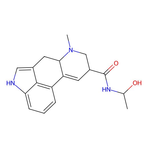 2D Structure of (6aR,9S)-N-[(1S)-1-hydroxyethyl]-7-methyl-6,6a,8,9-tetrahydro-4H-indolo[4,3-fg]quinoline-9-carboxamide