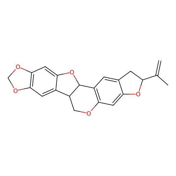 2D Structure of (1R,6S,13R)-6-prop-1-en-2-yl-7,11,17,19,23-pentaoxahexacyclo[11.10.0.02,10.04,8.014,22.016,20]tricosa-2(10),3,8,14,16(20),21-hexaene