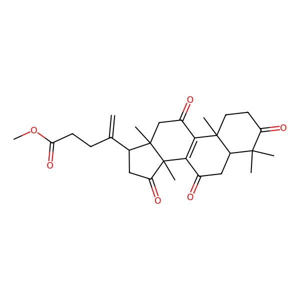 2D Structure of methyl 4-(4,4,10,13,14-pentamethyl-3,7,11,15-tetraoxo-2,5,6,12,16,17-hexahydro-1H-cyclopenta[a]phenanthren-17-yl)pent-4-enoate