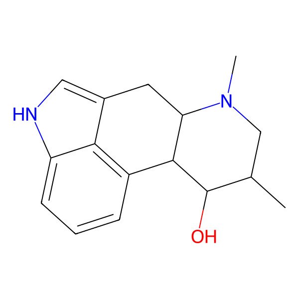 2D Structure of (8beta,9beta)-6,8-Dimethylergolin-9-ol