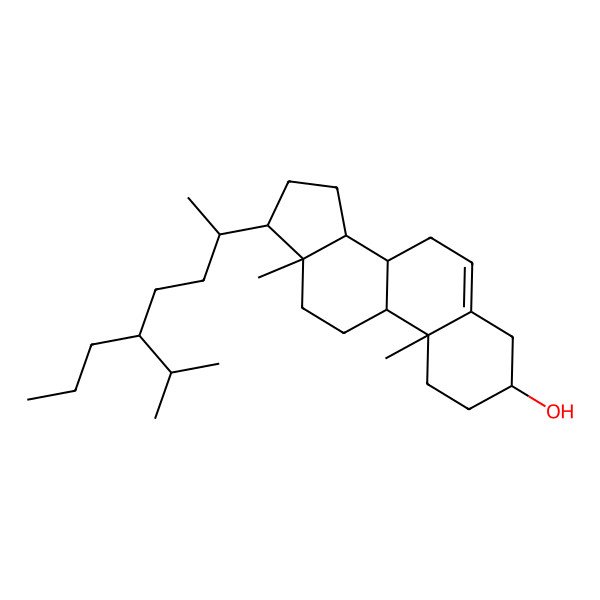 2D Structure of 10,13-dimethyl-17-(5-propan-2-yloctan-2-yl)-2,3,4,7,8,9,11,12,14,15,16,17-dodecahydro-1H-cyclopenta[a]phenanthren-3-ol