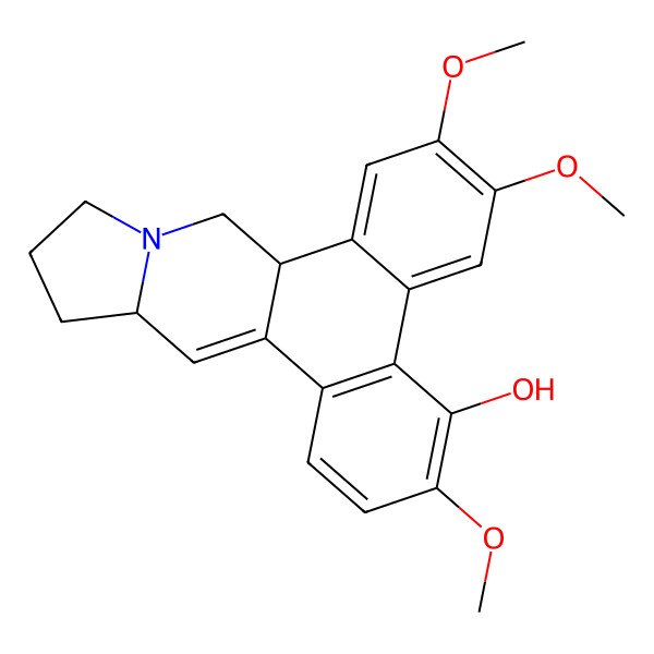 2D Structure of (8Bs,13as)-3,6,7-trimethoxy-8b,9,11,12,13,13a-hexahydrodibenzo[f,h]pyrrolo[1,2-b]isoquinolin-4-ol