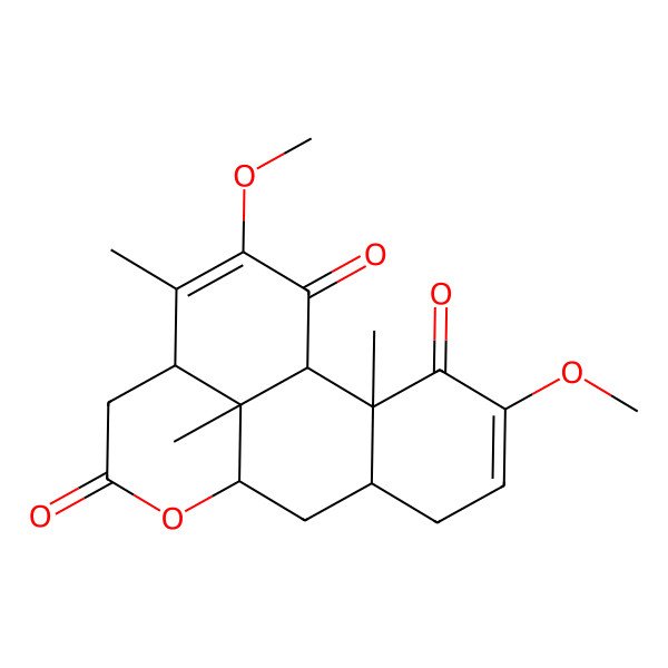 2D Structure of (1S,2S,7R,9R,13R,17S)-4,15-dimethoxy-2,14,17-trimethyl-10-oxatetracyclo[7.7.1.02,7.013,17]heptadeca-4,14-diene-3,11,16-trione