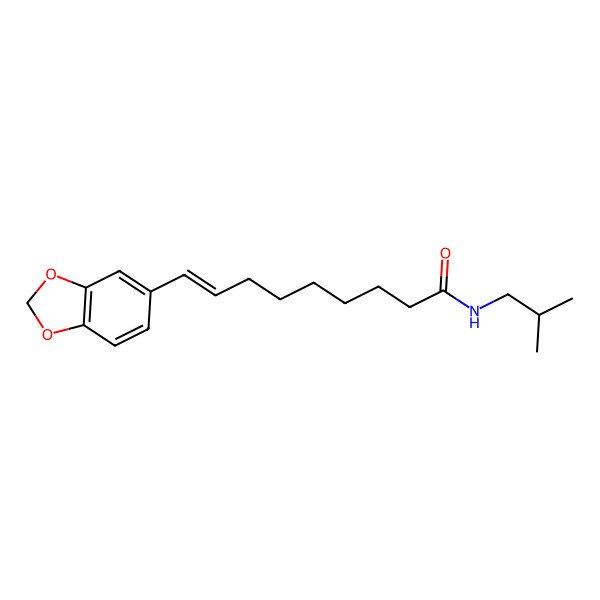 2D Structure of (8E)-N-isobutyl-9-(3,4-methylenedioxyphenyl)nona-8-enamide