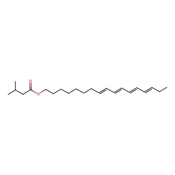 2D Structure of [(8E,10E,12E,14E)-heptadeca-8,10,12,14-tetraenyl] 3-methylbutanoate