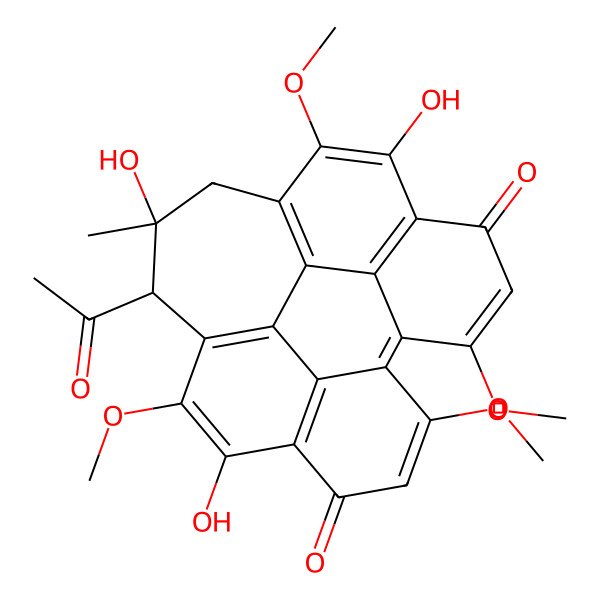 2D Structure of Hypocrellin a