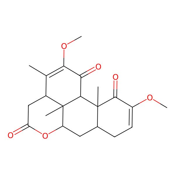 2D Structure of 4,15-Dimethoxy-2,14,17-trimethyl-10-oxatetracyclo[7.7.1.02,7.013,17]heptadeca-4,14-diene-3,11,16-trione