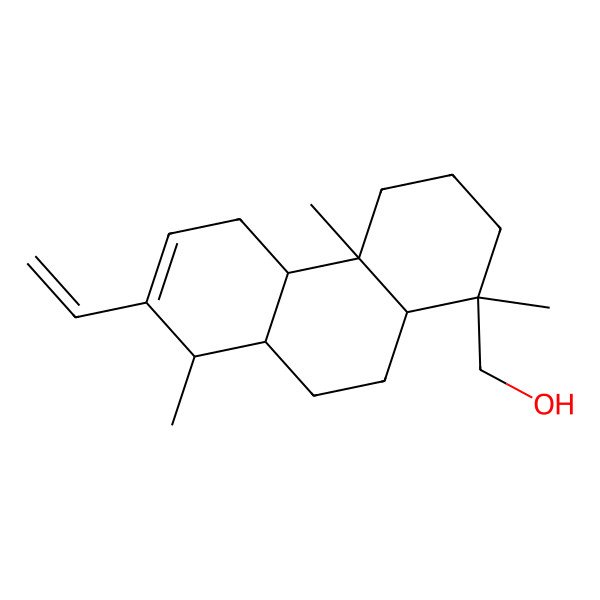 2D Structure of [(1S,4aR,4bR,8R,8aR,10aS)-7-ethenyl-1,4a,8-trimethyl-2,3,4,4b,5,8,8a,9,10,10a-decahydrophenanthren-1-yl]methanol