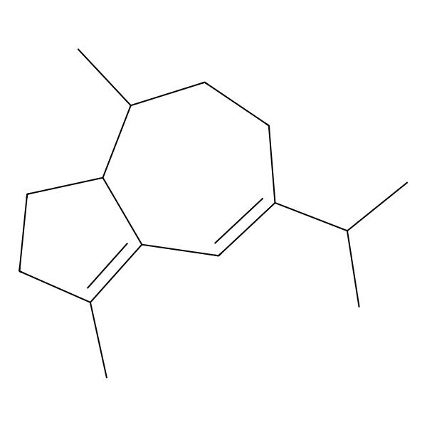 2D Structure of (8R,8aS)-3,8-dimethyl-5-propan-2-yl-1,2,6,7,8,8a-hexahydroazulene