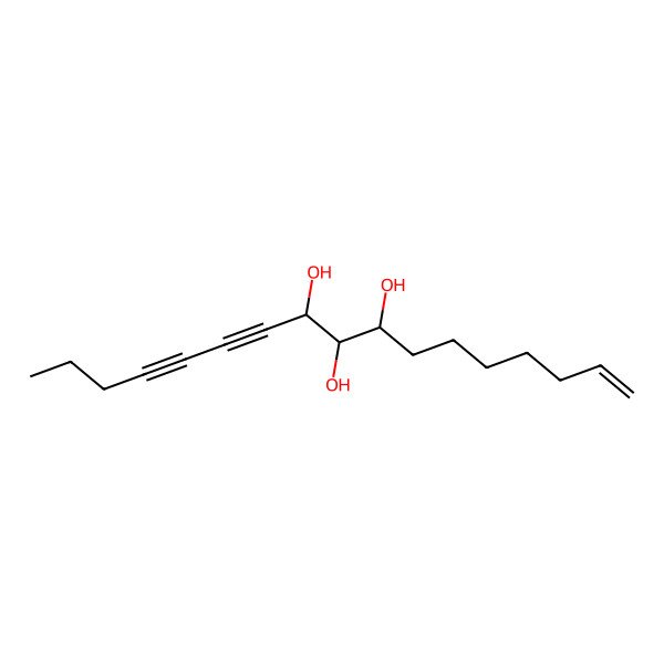 2D Structure of (8R,9R,10R)-heptadec-1-en-11,13-diyne-8,9,10-triol 2D Structure of (8R,9R,10R)-heptadec-1-en-11,13-diyne-8,9,10-triol