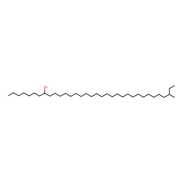 2D Structure of (8S,32R)-32-methyltetratriacontan-8-ol