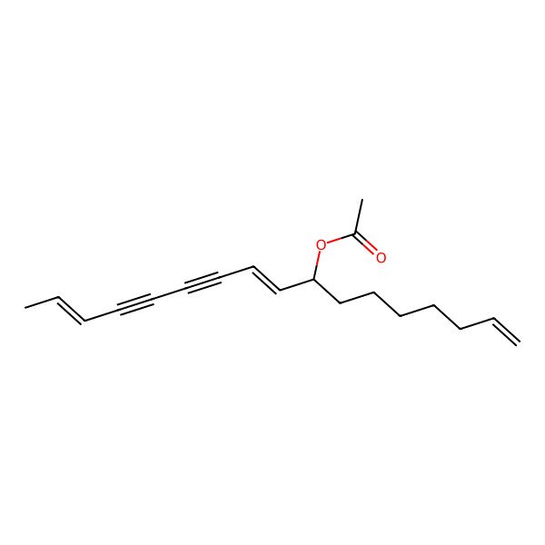 2D Structure of [(8S,9E,15Z)-heptadeca-1,9,15-trien-11,13-diyn-8-yl] acetate