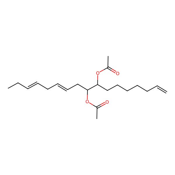2D Structure of [(8S,9S,11Z,14Z)-9-acetyloxyheptadeca-1,11,14-trien-8-yl] acetate