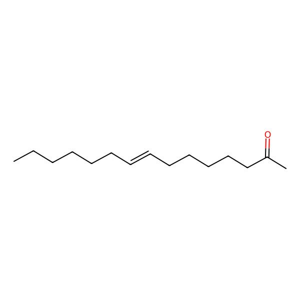 2D Structure of 8Z-Pentadecen-2-one