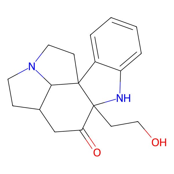 2D Structure of 9-(2-Hydroxyethyl)-8,15-diazapentacyclo[10.5.1.01,9.02,7.015,18]octadeca-2,4,6-trien-10-one