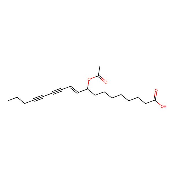 2D Structure of 9-Acetyloxyoctadec-10-en-12,14-diynoic acid