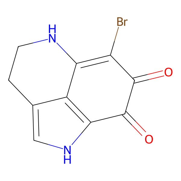 2D Structure of 9-bromo-2,7-diazatricyclo[6.3.1.04,12]dodeca-1(12),3,8-triene-10,11-dione
