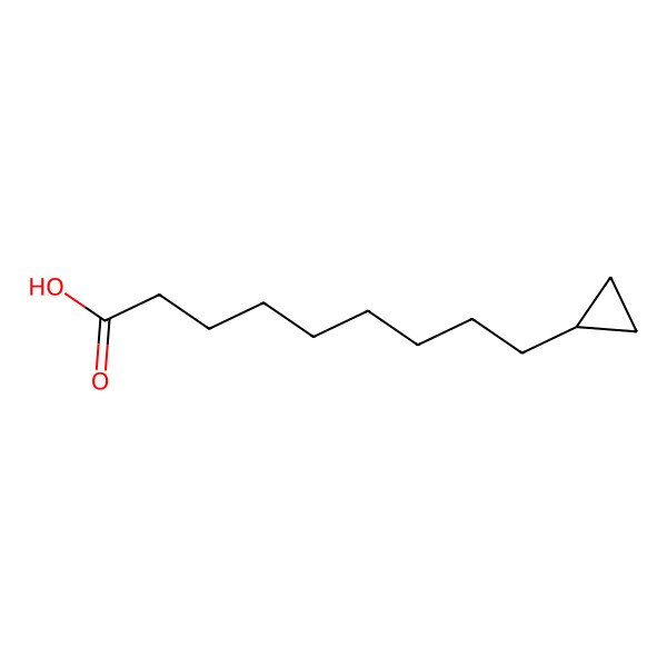 2D Structure of 9-Cyclopropylnonanoic acid