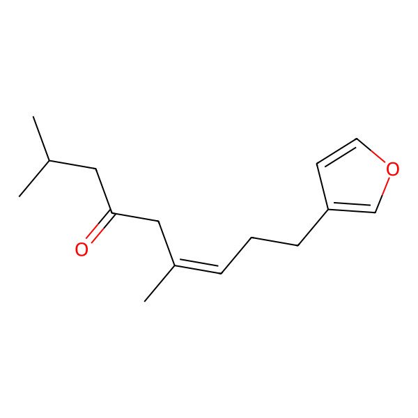 2D Structure of 9-(Furan-3-yl)-2,6-dimethylnon-6-en-4-one
