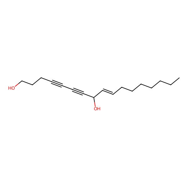 2D Structure of 9-Heptadecene-4,6-diyne-1,8-diol