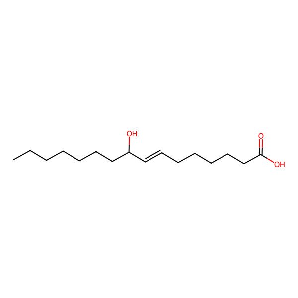 2D Structure of 9-Hydroxyhexadec-7-enoic acid