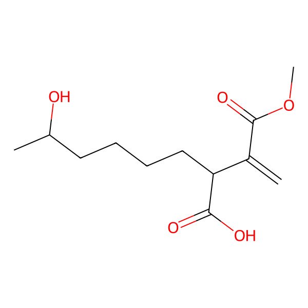 2D Structure of 9-Hydroxyhexylitaconic acid-4-methyl ester