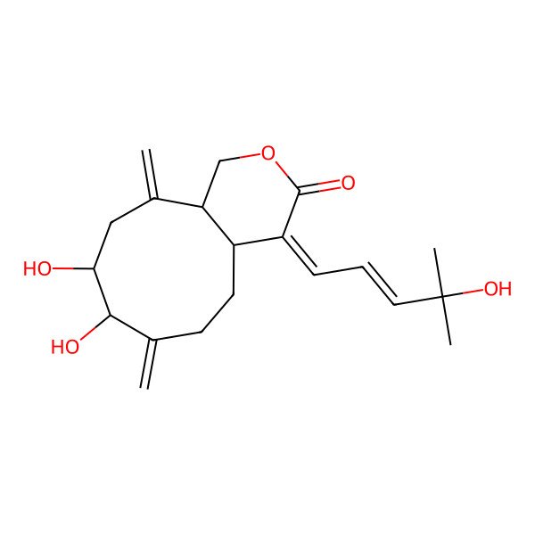 2D Structure of 9-hydroxyxeniolide-F
