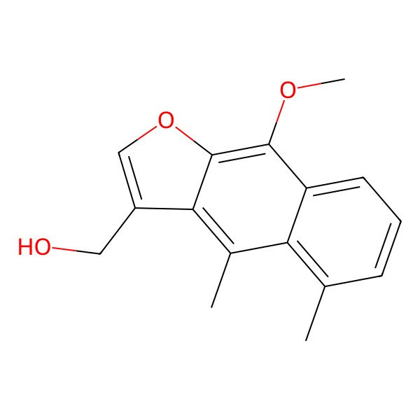 2D Structure of (9-Methoxy-4,5-dimethylbenzo[f][1]benzofuran-3-yl)methanol