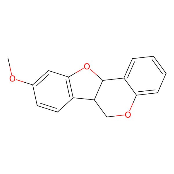 2D Structure of 9-Methoxy-6a,11a-dihydro-6H-[1]benzofuro[3,2-c]chromene