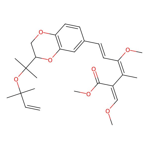2D Structure of 9-Methoxystrobilurin L