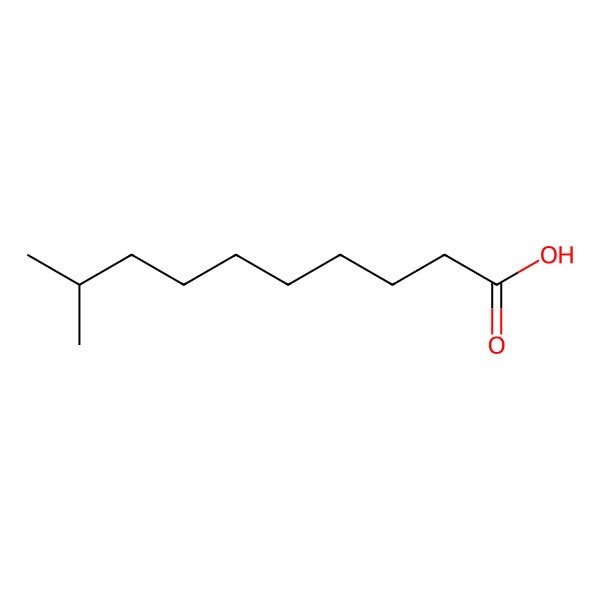 2D Structure of 9-Methyldecanoic acid