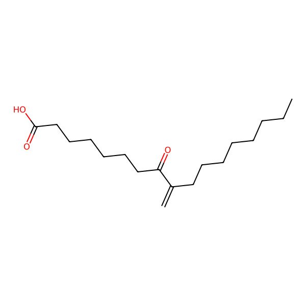 2D Structure of 9-Methylidene-8-oxoheptadecanoic acid