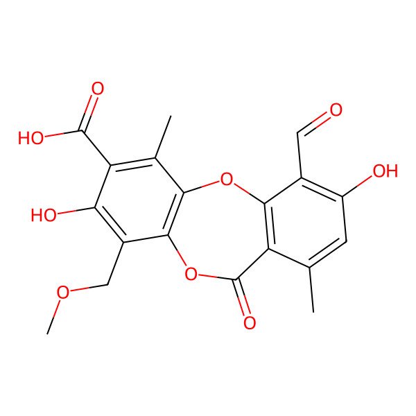 2D Structure of 9'-Methylprotocetraric acid