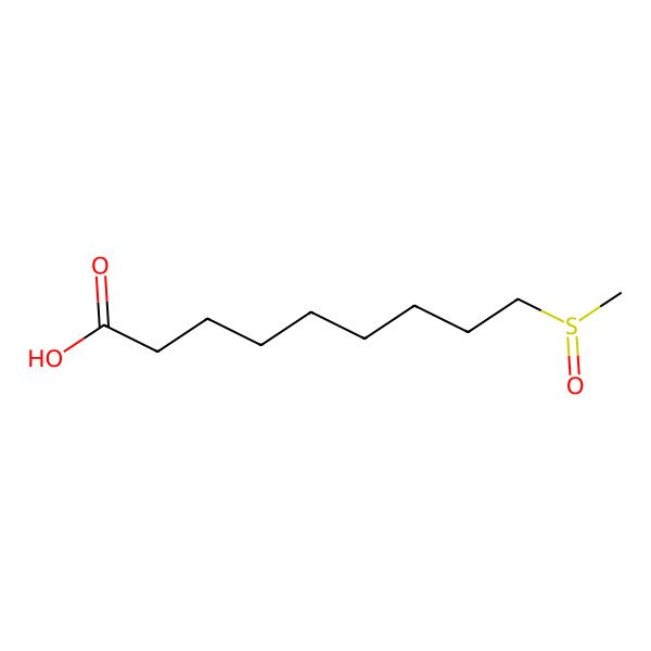 2D Structure of 9-(Methylsulfinyl)nonanoic acid
