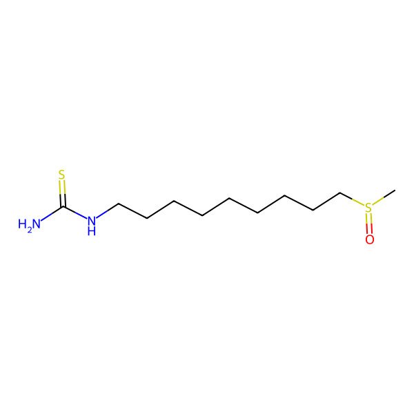 2D Structure of 9-Methylsulfinylnonylthiourea