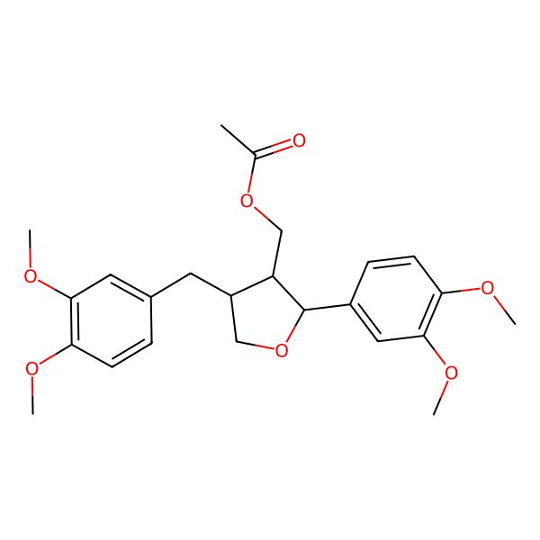 2D Structure of 9-O-Acetyl-4,4'-di-O-methyllariciresinol