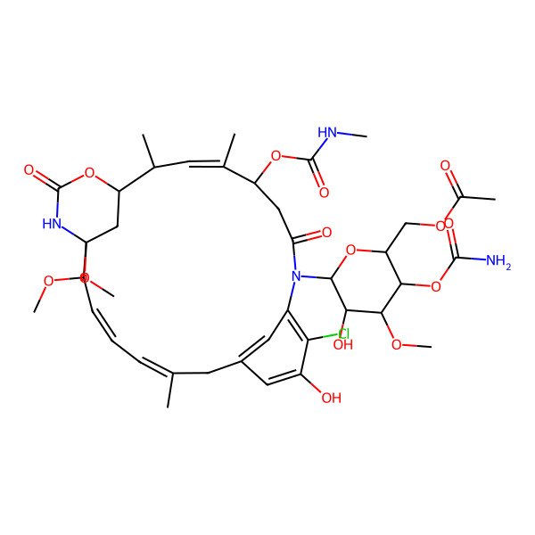 2D Structure of 9-O-methyl-ansacarbamitocin A1