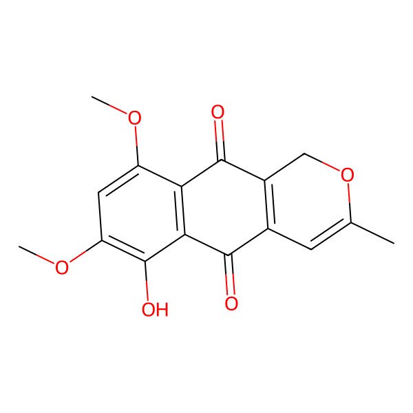 2D Structure of 9-O-Methylanhydrofusarubin