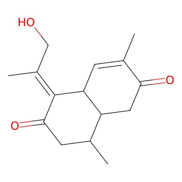 2D Structure of 9-Oxo-12-hydroxy-10,11-dehydroageraphorone