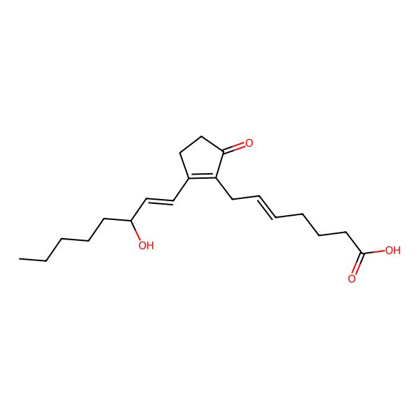 2D Structure of 9-Oxo-15S-hydroxy-prosta-5Z,8(12),13E-trien-1-oic acid