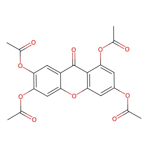 2D Structure of 9-Oxo-9H-xanthene-1,3,6,7-tetrayl tetraacetate