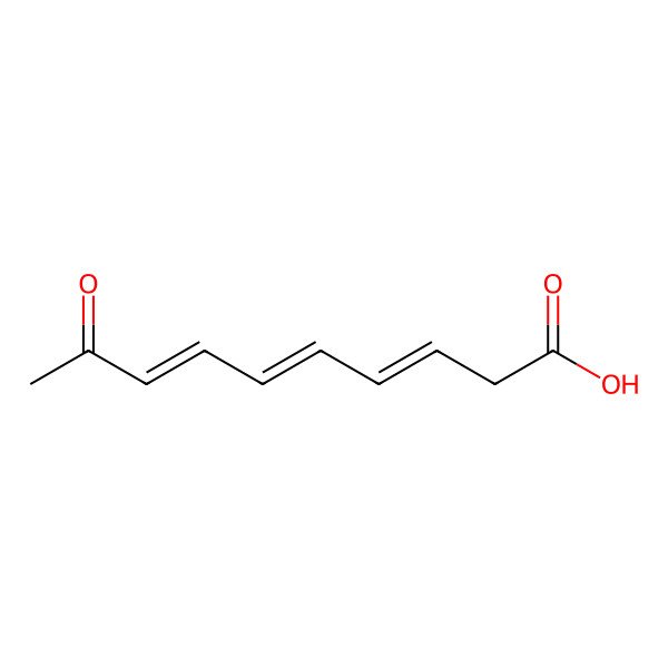 2D Structure of 9-Oxodeca-3,5,7-trienoic acid