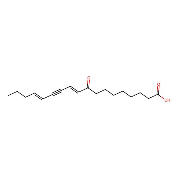 2D Structure of 9-Oxooctadeca-10,14-dien-12-ynoic acid