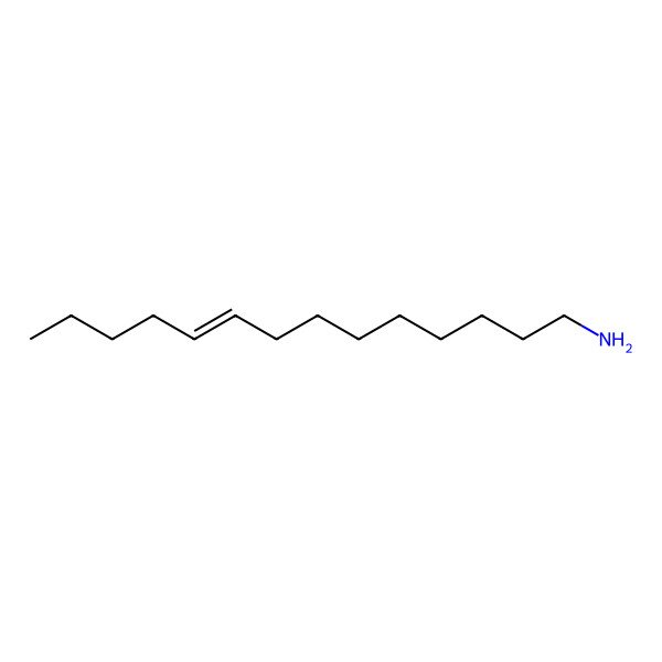 2D Structure of (9Z)-9-Tetradecen-1-amine