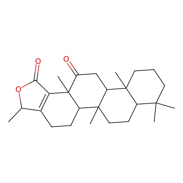 2D Structure of 3,5b,8,8,11a,13a-Hexamethyl-3,4,5,5a,6,7,7a,9,10,11,11b,12-dodecahydrophenanthro[1,2-g][2]benzofuran-1,13-dione