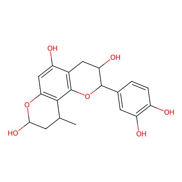 2D Structure of 9,10-Dihydro-8-hydroxy-10-methyl-8H-pyrano[2,3-h]epicatechin