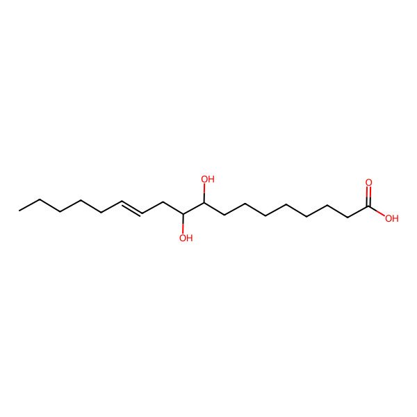 2D Structure of 9,10-Dihydroxyoctadec-12-enoic acid