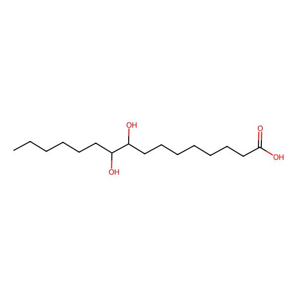 2D Structure of 9,10-Dihydroxypalmitic acid