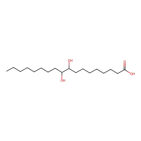 2D Structure of 9,10-Dihydroxystearic acid