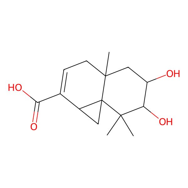 2D Structure of 9,10-Diolhinokiic acid